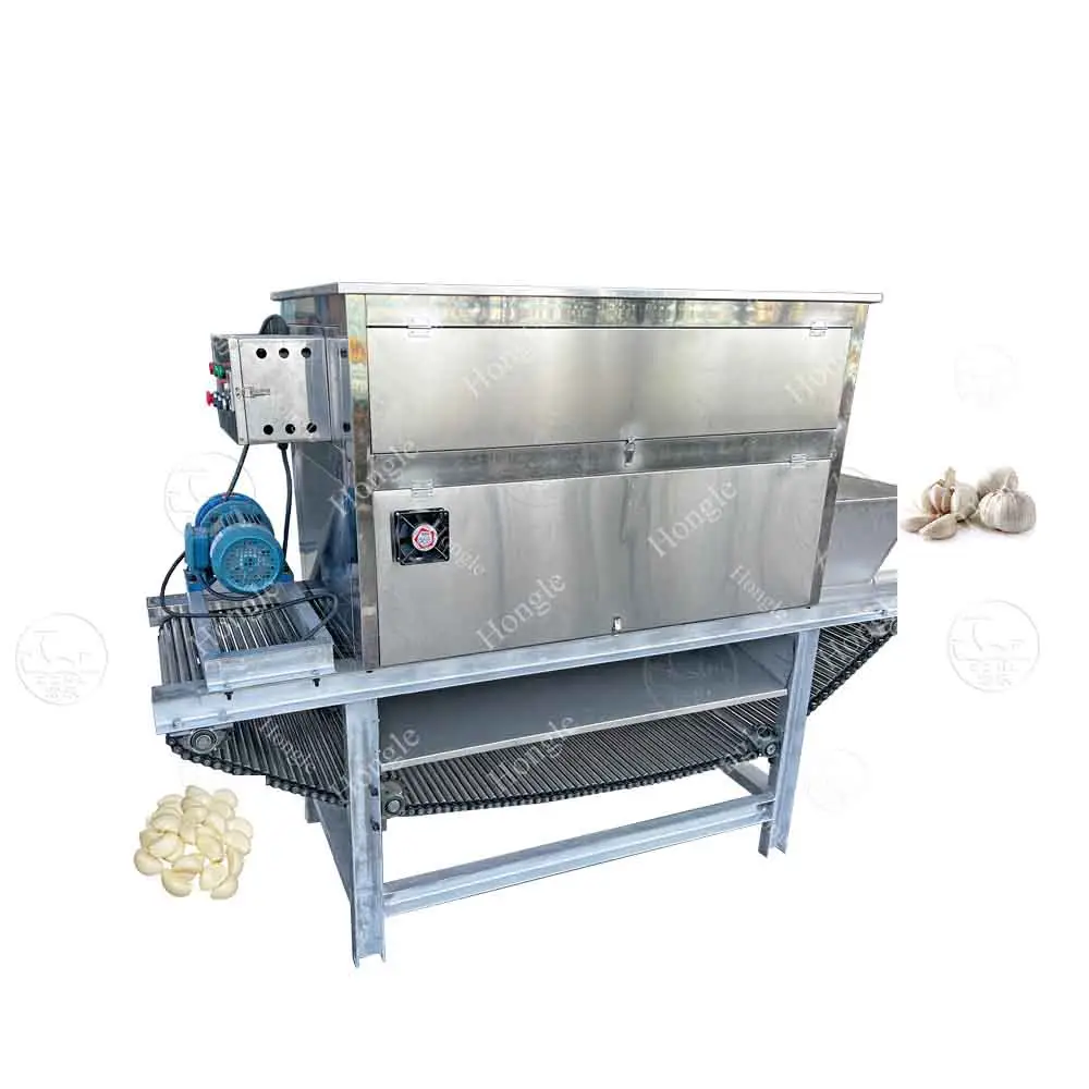 Pabrik menyediakan pengupas bawang putih/semanggi bawang putih/pengiris/Pasta bawang putih/produksi mesin pengupas garis produksi