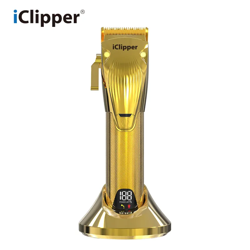 IClipper-K31s USB كليبرز الشعر آلة قطع اللاسلكي قابلة للشحن المهنية الشعر الرجال الحلاقة الحلاق مقص الشعر