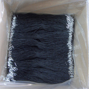Wholesale 4mm Polyester <strong>Cord</strong> Elastic String with Clip Custom Length Metal Latex Round Pattern Elastic <strong>Cord</strong> With Metal Tag