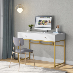 Scrivania del Computer Scrivania in Ufficio 2 Cassetti Studio Scrivania Tavolo Design per la Casa Ufficio - Product Image 5
