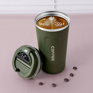 Smart Coffee <strong>Cup</strong> with Temperature Display 350ml 510ml Stainless Steel Water Bottle Double Wall Vacuum Flasks &amp; Thermoses - Product Image 1