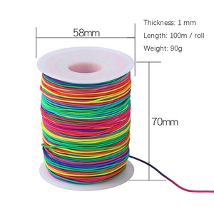1.5mm Rainbow <strong>Elastic</strong> Cord <strong>Colorful</strong> Bead Stretch <strong>String</strong> Bead <strong>String</strong> Rainbow <strong>Elastic</strong> Thread (65 Meters/roll) - Product Image 3