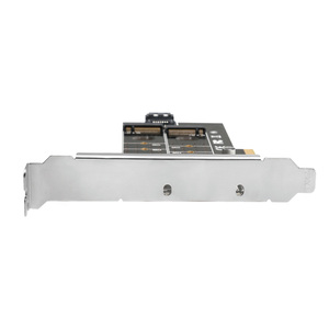 PCIe X4เป็นสอง M.2 B คีย์ M อะแดปเตอร์ NGFF PCI-E โฮสต์การ์ดขยายตัวควบคุมสำหรับ SATA หรือ NVMe SSD - Product Image 5