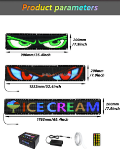 Drahtlose programmier bare Bildlauf nachrichten LED-Matrix-Panel Flexible LED-Schilder anzeige Cool Evil Eyes Flexibles Soft-LED-Panel - Product Image 2