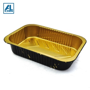 2200ML/75OZ Custom Disposable Aluminum Foil <strong>Container</strong> <strong>With</strong> <strong>Lids</strong> 2000ml <strong>Rectangular</strong> High Temperature Oven Baking Tray - Product Image 5