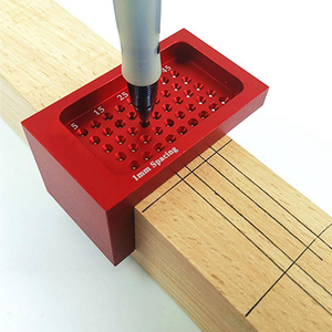 Ağaç İşleme delik konumlandırma aracı inç t-tipi Scriber ağaç İşleme için Ruler cetvel açı cetvel - Product Image 6