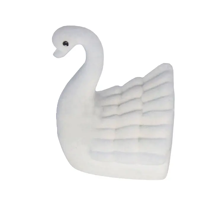 Fábrica Fantasia Bonito Swan Forma Amante Presente Embalagem Anel Caixa Para Girl Friend Bonito Animal Adorável Cartoon Anel Jóias Caixas