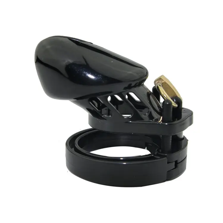 جهاز عفة صغير/قياسي للذكور قفص قضيب مع حلقات 5 حجم قفل نحاسي علامات قفل عدد ألعاب جنسية