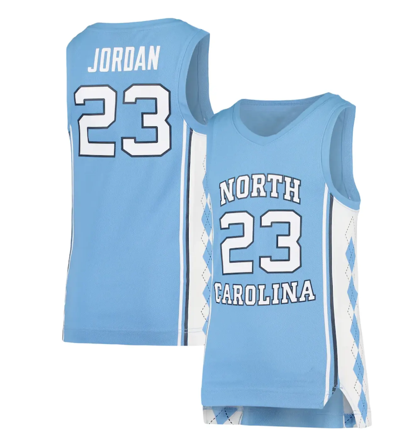 Venta al por mayor barato cosido Jersey de baloncesto de Carolina del Norte Tar Heel 23