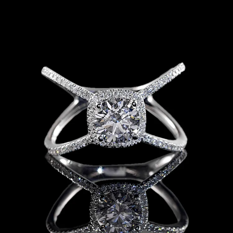 2023 Jewelry 14K 18K Gold Ring Lab Grown Diamond 2 4 Gram Gold Filled Ring