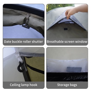 Nhà máy tùy chỉnh gió bằng chứng nước bằng chứng màu xanh lá cây 1 2 người wandern reisen cắm trại ngoài trời zelte lông unterwegs - Product Image 6