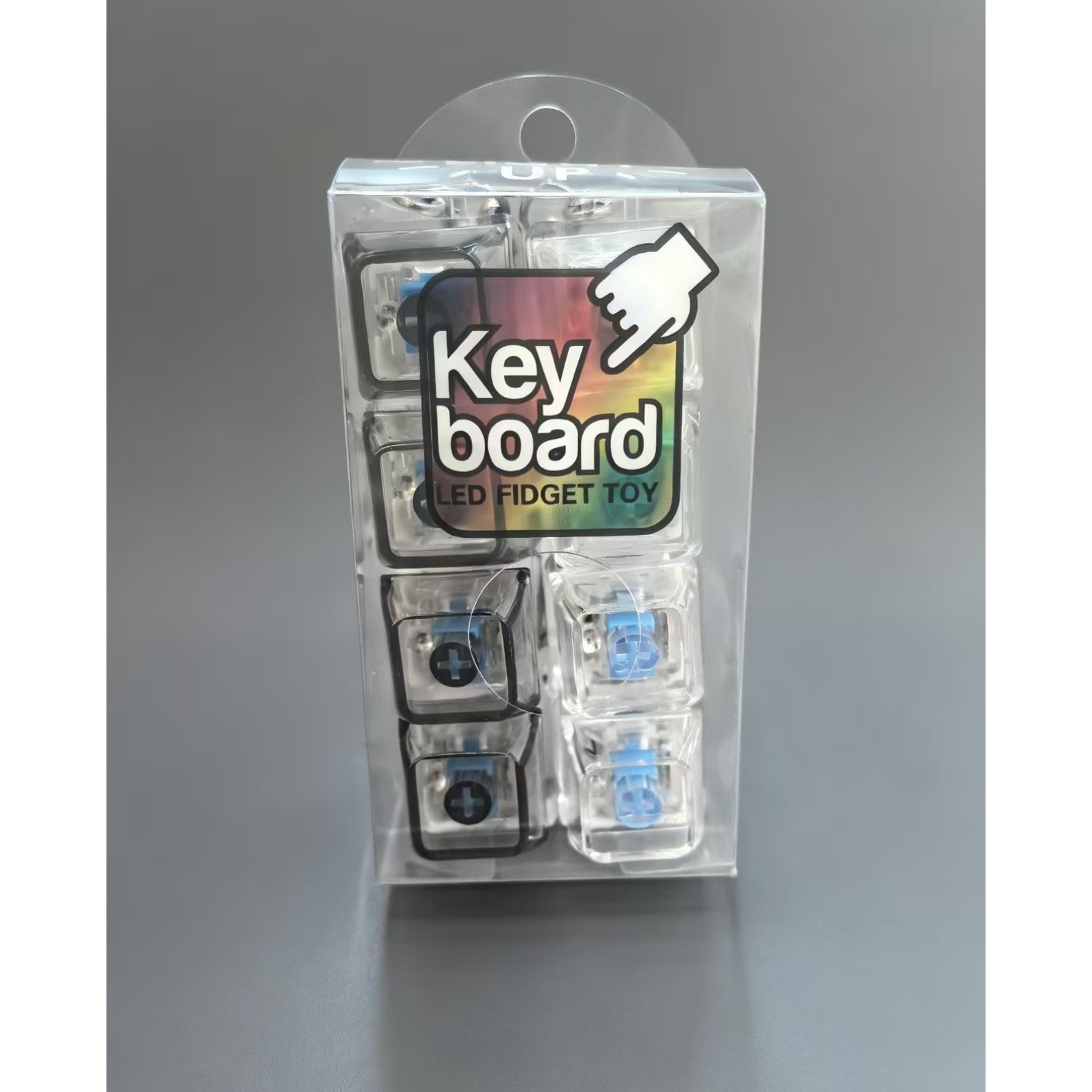 Black and white transparent PVC box (2 pieces per box)