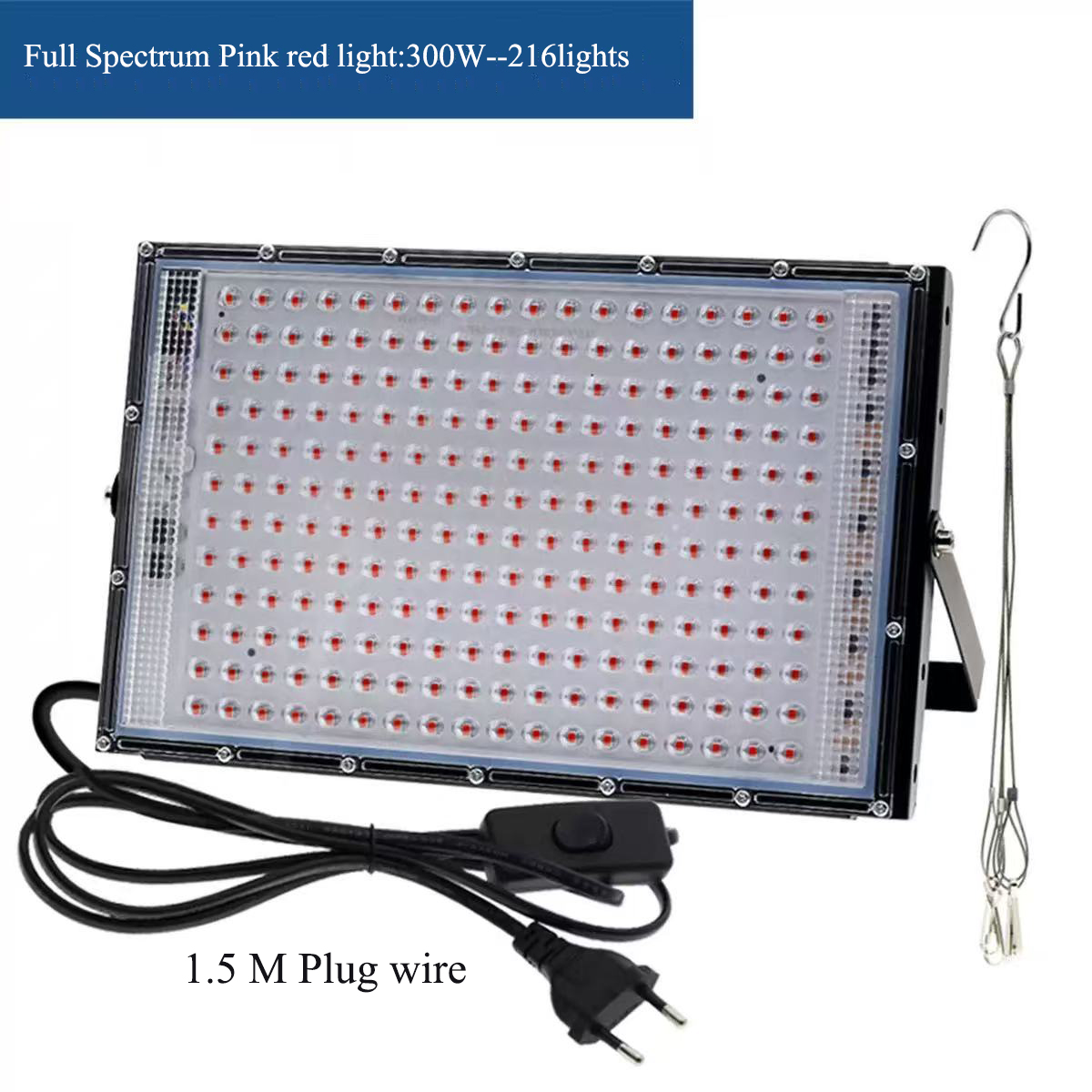 216 LED 300W avec prise et corde de suspension uniquement