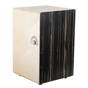 Cajon kutusu davul huş ahşap perküsyon kutusu iç trampet dizeleri ile ayarlanabilir askıları sırt çantası - Product Image 1