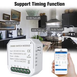Tuya Zigbee DIY один способ Умный переключатель маленький корпус приложение пульт дистанционного управления Zigbee переключатель таймер Выключатель света совместимый - Product Image 4