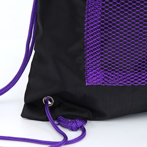 厂家定制Logo尼龙210d涤纶防水绳袋拉绳背包 - Product Image 5