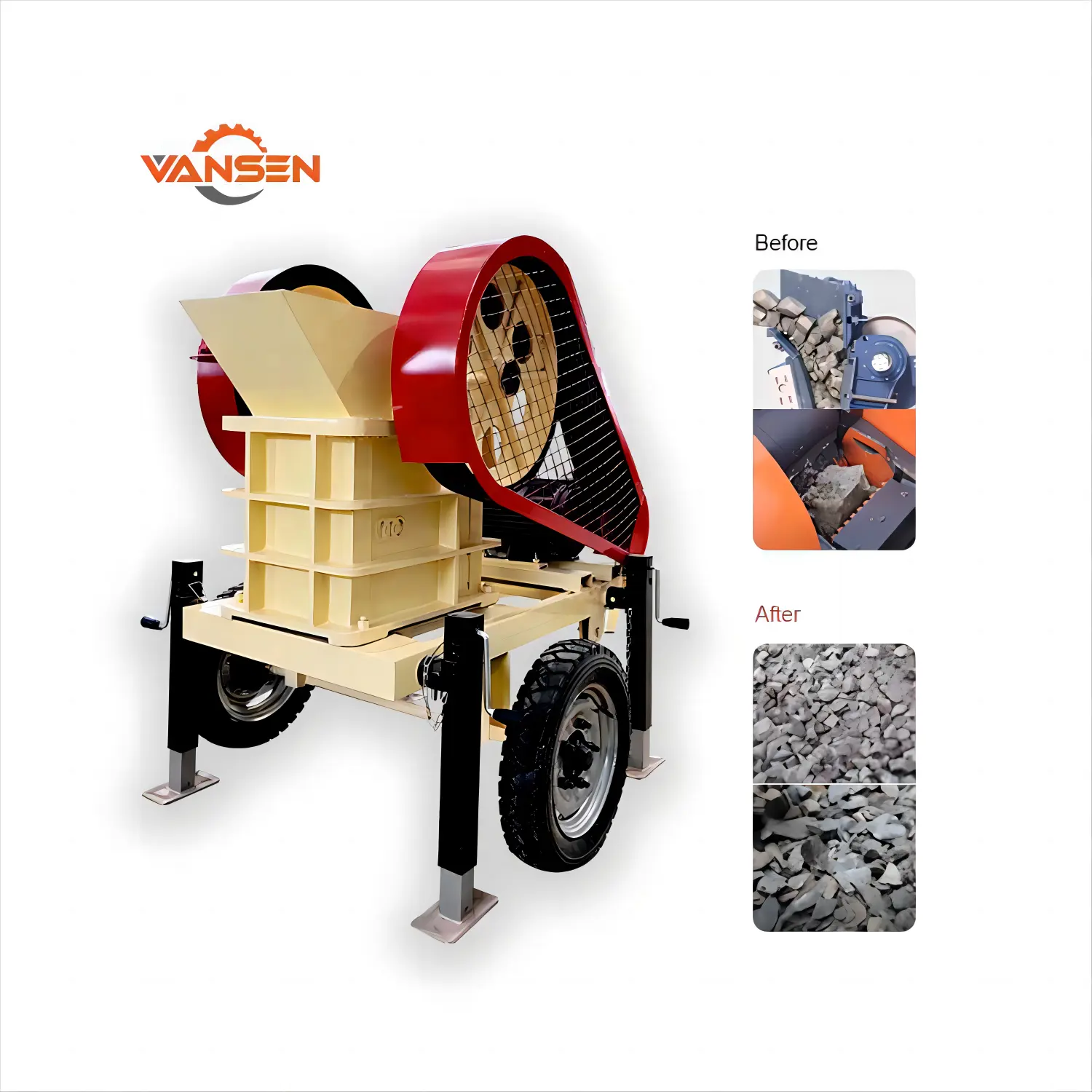 Prezzo di fabbrica PE150 * 250 mobile jaw crusher macchina motore diesel per frantoio a mascelle