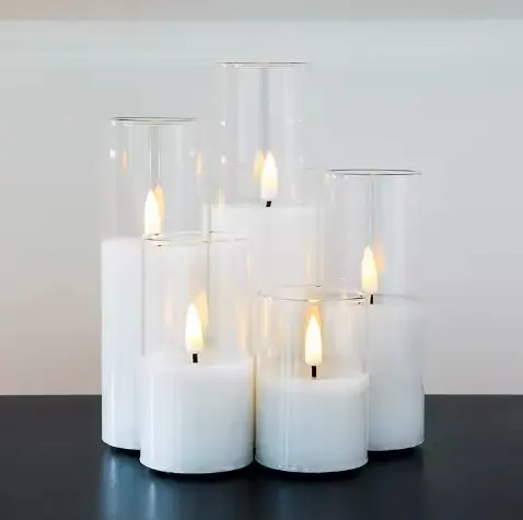 Senza fiamma LED candela a batteria luci del tè per il centrotavola di nozze decorazione da tavola funerale di Halloween natale decorazione per la casa