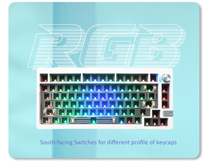 税関81キーゲーミングキーボードホットスワップRGBトライモードワイヤレスキーボードテスターLMK814%QMKVIAオープンソースファームウェアキーボード - Product Image 3