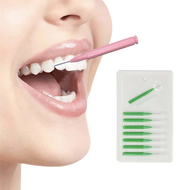 China factory directly supply interdental brush dental wholesale interdental brush toothpicks types for braces
