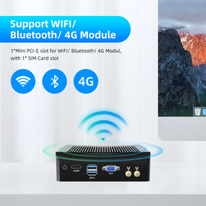 Intel Celeron J4125 4 Lan Quad Core Desktop Nano Mini PC RS232 4*USB X86 Portable Firewall Router Desktop Mini <strong>Computer</strong> - Product Image 5
