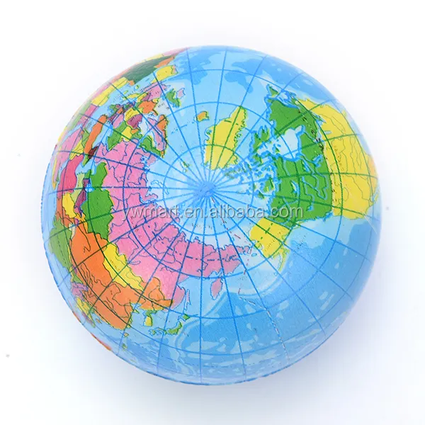 EN71 certificate hot selling educational inflatable globe ball toys for kids
