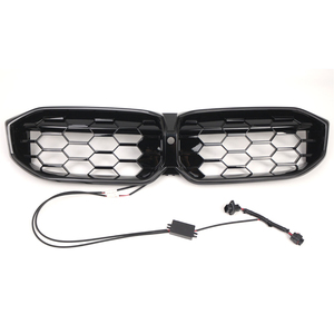 LED ışık ön böbrek parlak siyah elmas Grille Grill 23-24 BMW 3 serisi için G20/G21/G28 Grille işıklar 51719632871