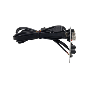 Cabo usb frontal de chassi para computador, fio extensor de saída usb 3.0 placa de circuito pcb dupla entrada i/o