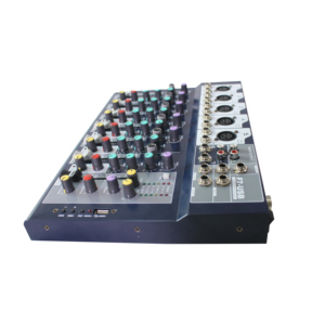 Mezclador de audio para grabación de sonido de estudio profesional T de 7 canales con interfaz de audio 5 micrófono Mono/entrada de línea/1 entrada estéreo