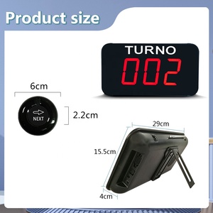 Ycall bật O Matic số gọi hệ thống quản lý hàng đợi máy nhắn tin Nhà hàng không dây (1 màn hình turno 2 nút tiếp theo) - Product Image 4