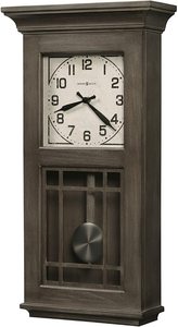 Elegante e decorativo Orologio Da Parete In Legno con Pendolo con marrone chiaro finitura e vetro frontale - Product Image 2
