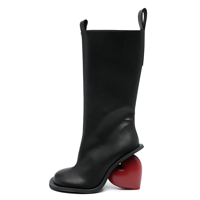 Tacones marrones negros