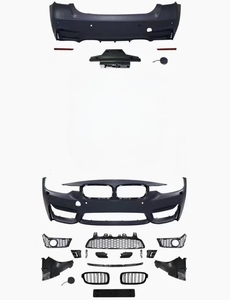 F30ボディキットBMW 3シリーズカーバンパー付きフロントバンパーフェンダーサイドスカートリアバンパーとディフューザー自動車部品M3ルック - Product Image 6