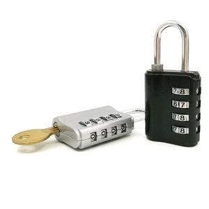 Black <strong>Key</strong> Code Padlock Number Combination <strong>Lock</strong> Padlock with Master <strong>Key</strong> - Product Image 4