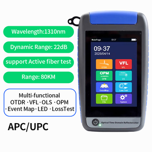 Mới nhất nóng bán sợi quang <span class=keywords><strong>Tester</strong></span> đa chức năng cầm tay 1310nm/1550nm 80km Mini OTDR <span class=keywords><strong>Tester</strong></span> với OPM VFL cho FTTH - Product Image 2