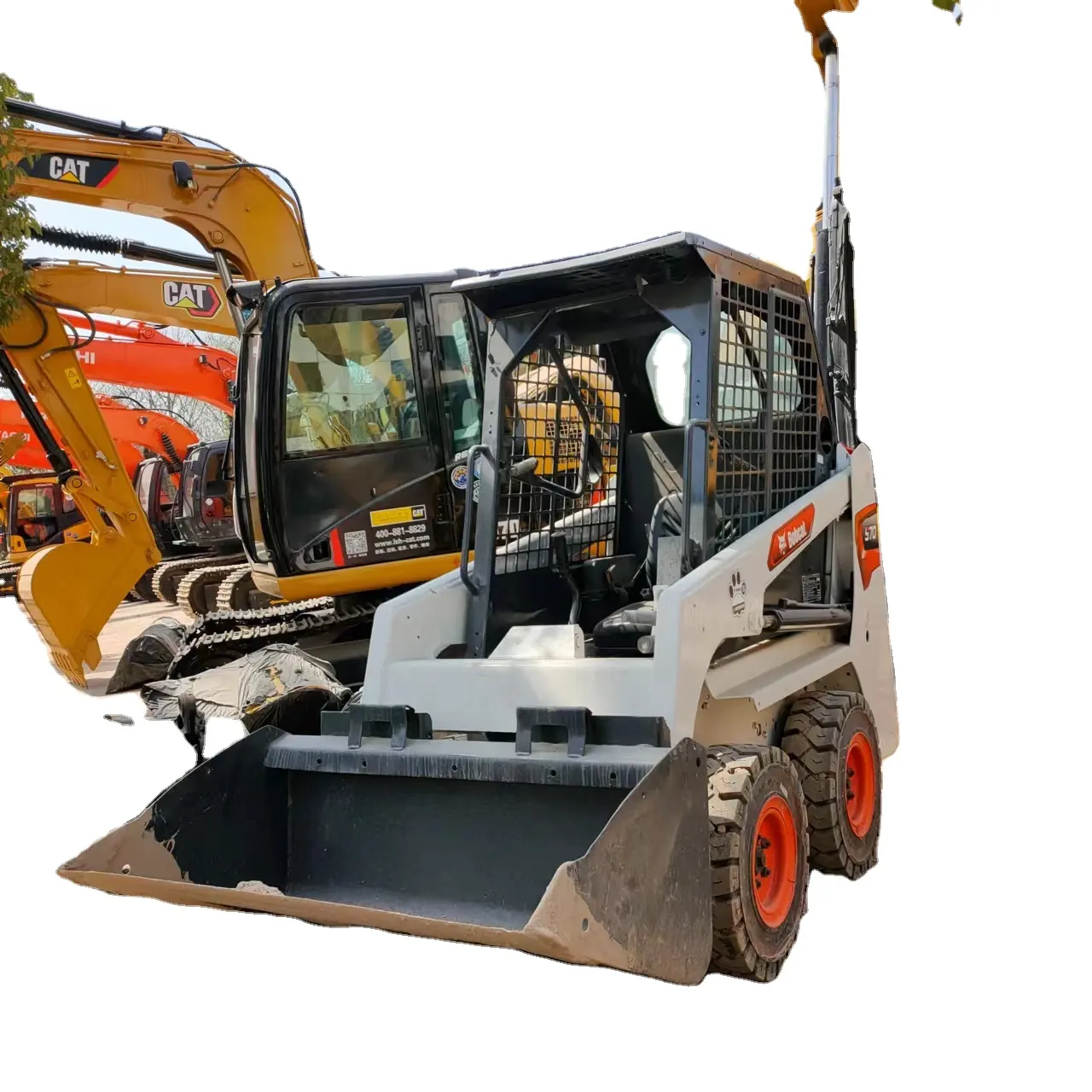 Minicargadora usada original Bobcat S70 y MINICARGADORA s160 S130 con cargadora frontal a la venta