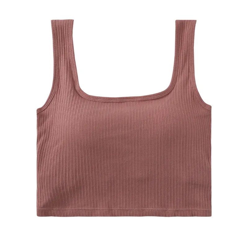 Nhà Máy Bán buôn phổ biến cộng với kích thước phụ nữ cotton vest áo ngực cố định cup Breathable Lady brassiere cho phụ nữ Vest