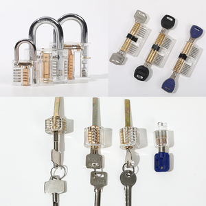 Brand <strong>New</strong> Durable Tubular Transparent Vending Machine <strong>Lock</strong> Pick with <strong>Key</strong> Unlock Way for Wholesales - Product Image 3