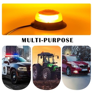 Amber Led yanıp sönen ışık 10v - 110v forklift  iş makinesi araba dönen Led flaşlı uyarı lambası - Product Image 5