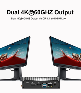 MU02 All-in-One Portable Mini PC Good Price <strong>Compact</strong> Industrial <strong>Embedded</strong> Wifi <strong>Computer</strong> Host Zero Noise with DDR4 RAM US Plug - Product Image 6