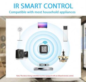 Tuya akıllı wifi uzaktan kumanda akıllı kontrol wifi IR denetleyici sıcaklık ve nem sensörü ile ekran - Product Image 5