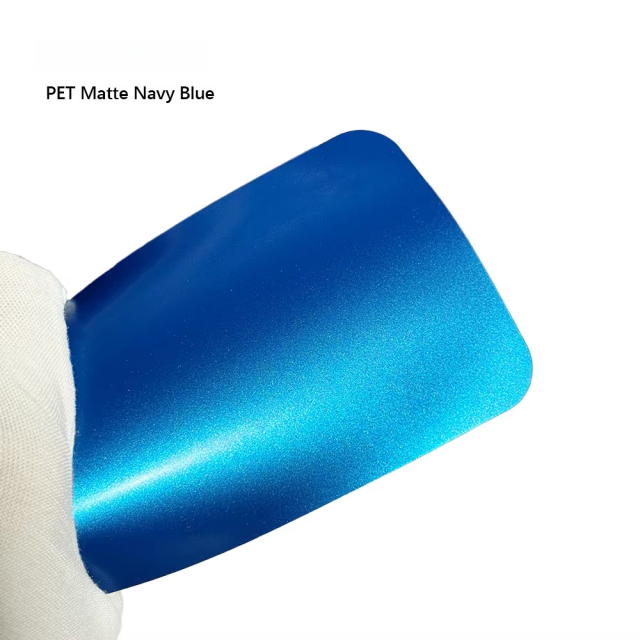 PET mat bleu marine