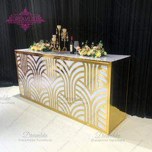 Hiện đại LED Light-Up oblong Tempered Glass Top Acrylic Bar bảng cho ăn uống ngoài trời khách sạn sử dụng với khung thép không gỉ cho quán rượu - Product Image 2