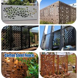 ระบบรั้วสายไฟเสาสี่เหลี่ยมสีดำรั้วไม้เหล็กขุดเร็วดีไซน์เรียบง่ายระเบียงกลางแจ้ง - Product Image 1