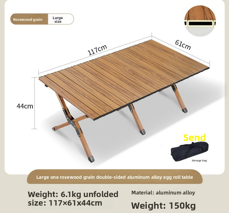 120 cm - Aluminium aéronautique double face - Grain de bois de Dalbergia