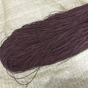 厂家批发定制涤纶0.8-1.5毫米强力弹力松紧带珠绳橡胶弹性绳拉绳织带 - Product Image 3