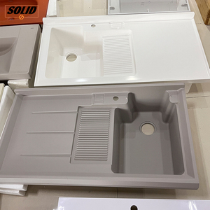 人造大理石洗脸盆水槽固体表面厨房水槽 - Product Image 4