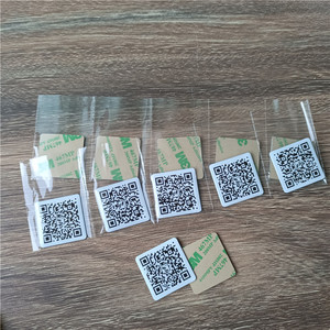 Benutzer definierte 30x30mm quadratische weiche NFC Buzz Doming Digital Business Tap Tag 13,56 MHz Frequenz RFID-Kommunikation Telefon Backing Aufkleber - Product Image 5