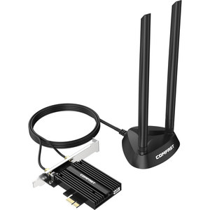 OFDMA技术Wifi6 MT7921芯片组适配器1800Mbps PCI-E无线双频Comfast品牌CF-AX180加网卡工厂 - Product Image 2
