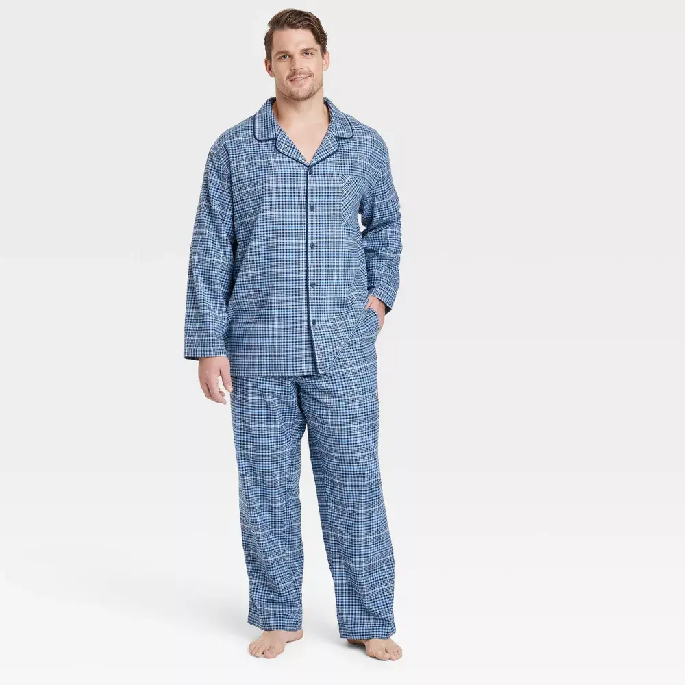 Conjunto de ropa de descanso para hombre personalizado de alta calidad para adulto sólido de manga larga suave Modal ropa de dormir pijamas para hombre